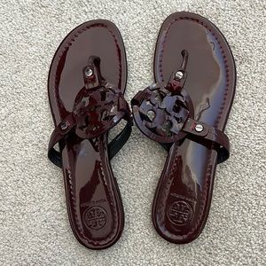 Tory Burch Miller Patent Leather Sandals size 8